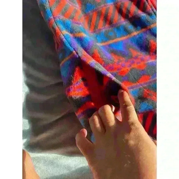 VTG CB Sports Aztec Print 90’s Vest Full Zipper Style Unisex Size Small Gorpcore - Picture 4 of 8